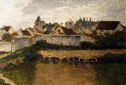 Charles-Francois Daubigny The Village, Auvers-sur-Oise oil on canvas